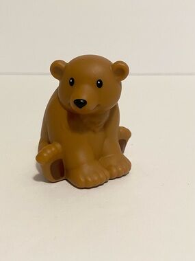 Little People Brown Bear Animal Figure Zoo Safari Train Toy